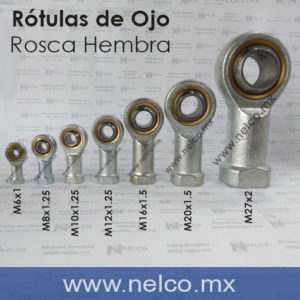 ROTULA DE OJO PARA CILINDRO NEUMATICO CON ARTICULACION PISTON NEUMATICO DE AIRE NEUMATICA MONTERREY MEXICO