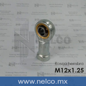 ROTULA DE OJO M12x1.25 PARA CILINDRO DE AIRE NEUMATICO DIAMETRO 40 MM CON ROSCA HEMBRA SUJECION USO INDUSTRIAL PROVEEDOR NEUMATICA EN TORREON ACUÑA PIEDRAS NEGRAS COAHUILA