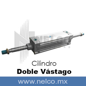 CILINDRO DOBLE VASTAGO 125 MM NEUMATICO PISTON NEUMATICO DOBLE VASTAGO