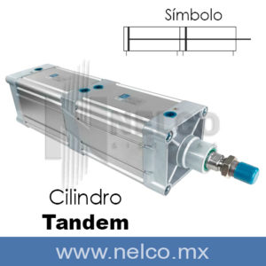 CILINDRO TANDEM 125 MM PISTON TANDEM USO NEUMATICA