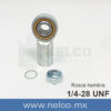 ROTULA DE OJO 1/4-28 PISTON NEUMATICO DE AIRE PARA USO EN INDUSTRIAL TEXTIL