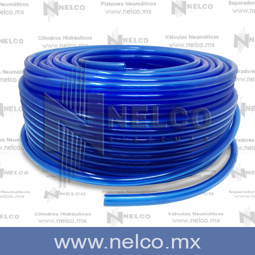 Manguera de aire comprimido poliuretano 10 mm, azul, longitud 1 metro, 1,05  €
