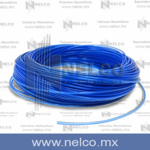 MANGUERA NEUMATICA 4 MM EN POLIURETANO AZUL TUBING PARA AIRE COMPRIMIDO MANGUERA 4 MM