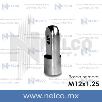 HORQUILLA I M12 X 1.25 FIJACION PARA VASTAGO DE CILINDRO NEUMATICO 40 MM INSTALACION MONTAJE DE PISTON ENVIO A COAHUILA SONORA HIDALGO