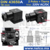 DIN43650A Conector DIN A sin led 2 Polos + Tierra (2P+T) para máximo 220V AC/DC