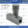 REGULADOR DE FLUJO HIDRAULICO CON CHECK 3/4